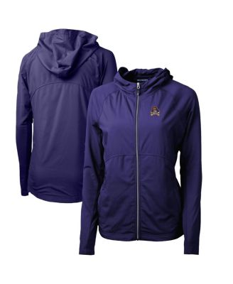Women's Purple ECU Pirates Adapt Eco Knit Full-Zip Hoodie
