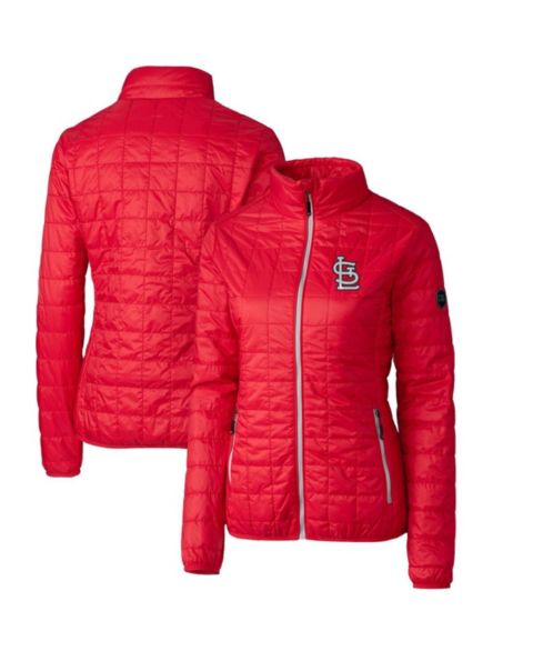 Женские куртки Cutter & Buck Women's Red St. Louis Cardinals Rainier PrimaLoft Eco Full-Zip Puffer Jacket