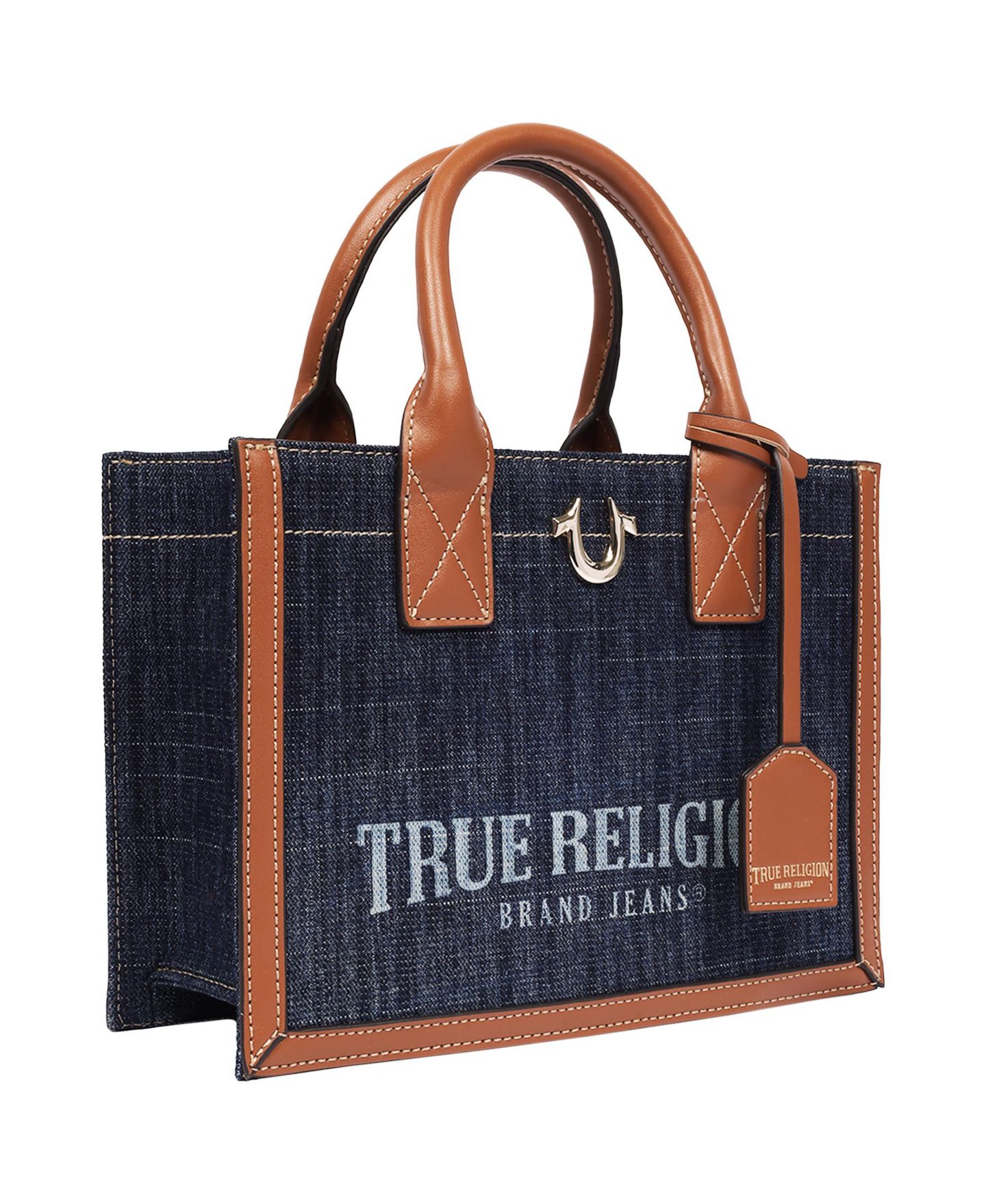 Женская сумка True Religion Modern Edge Denim Tote, цвет: Коньячный — фото 2