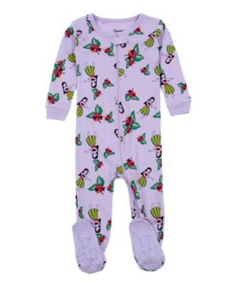 Baby Girls One-Piece Cotton Sleep And Play Footed Pajamas - Cute and Playful Prints