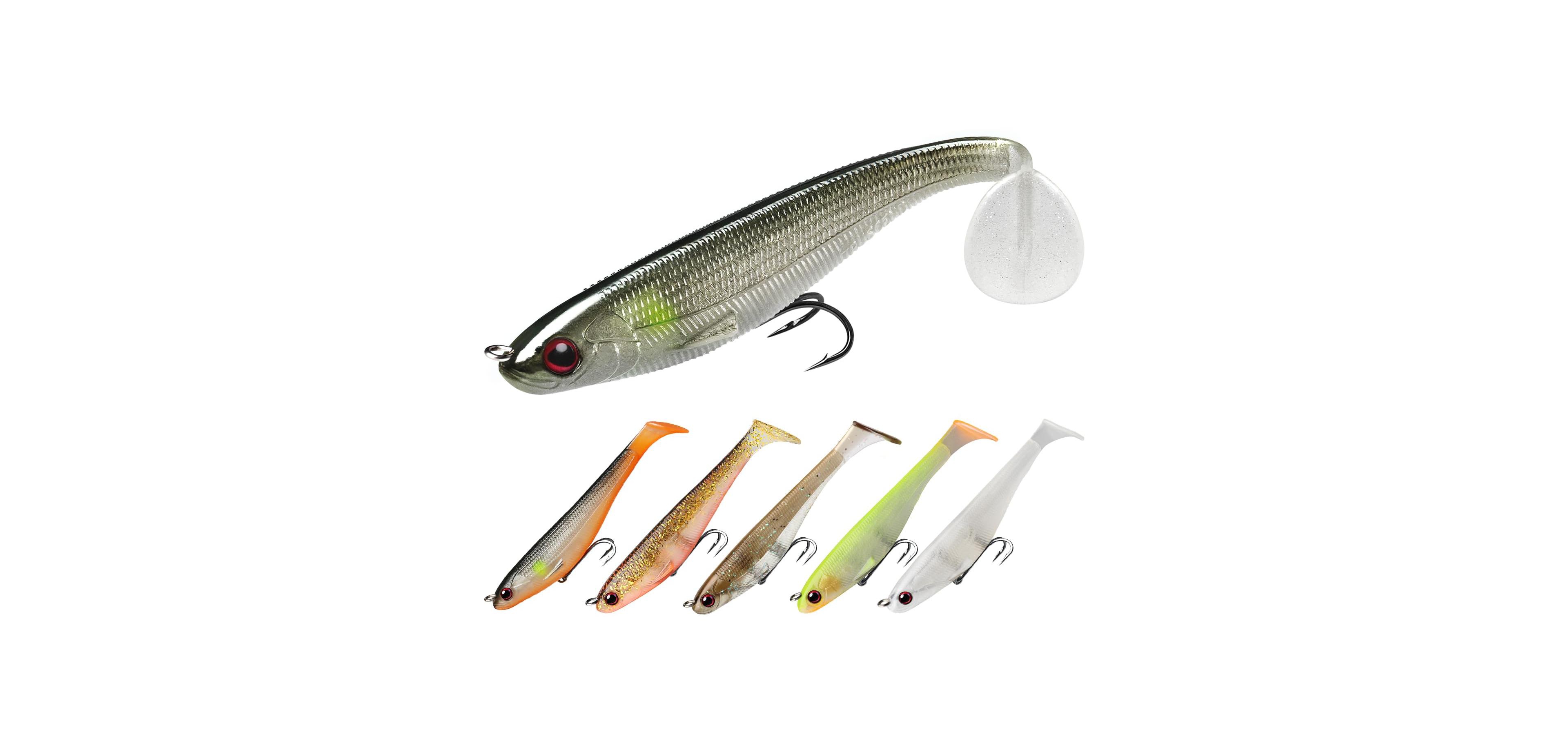 Gnuadz Easy Catch Pre-rigged Soft Swimbaits Vibrating Action Bass Fishing Lures