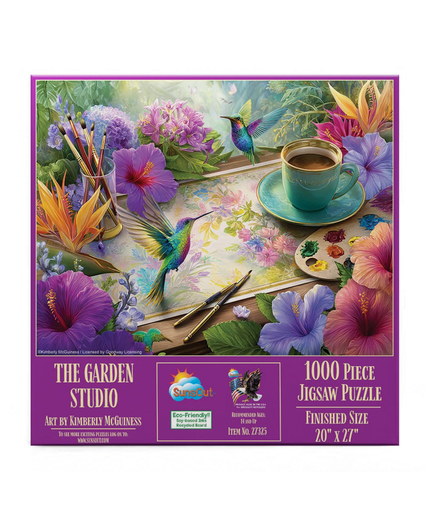 Детский пазл SunsOut The Garden Studio 1000-Piece Jigsaw Puzzle, Ages 15+ — фото 3