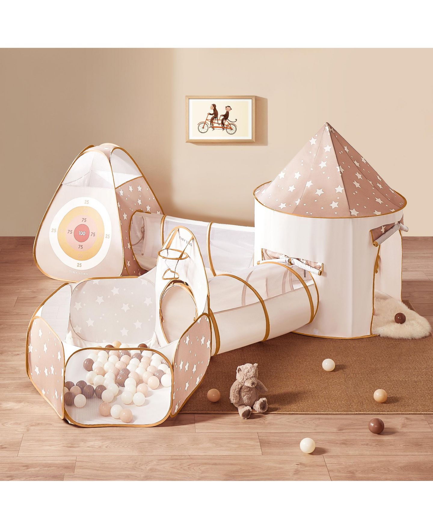 Детская игрушка Tiny Land 5-in-1 Play Tunnel, Ages 3+ — фото 7