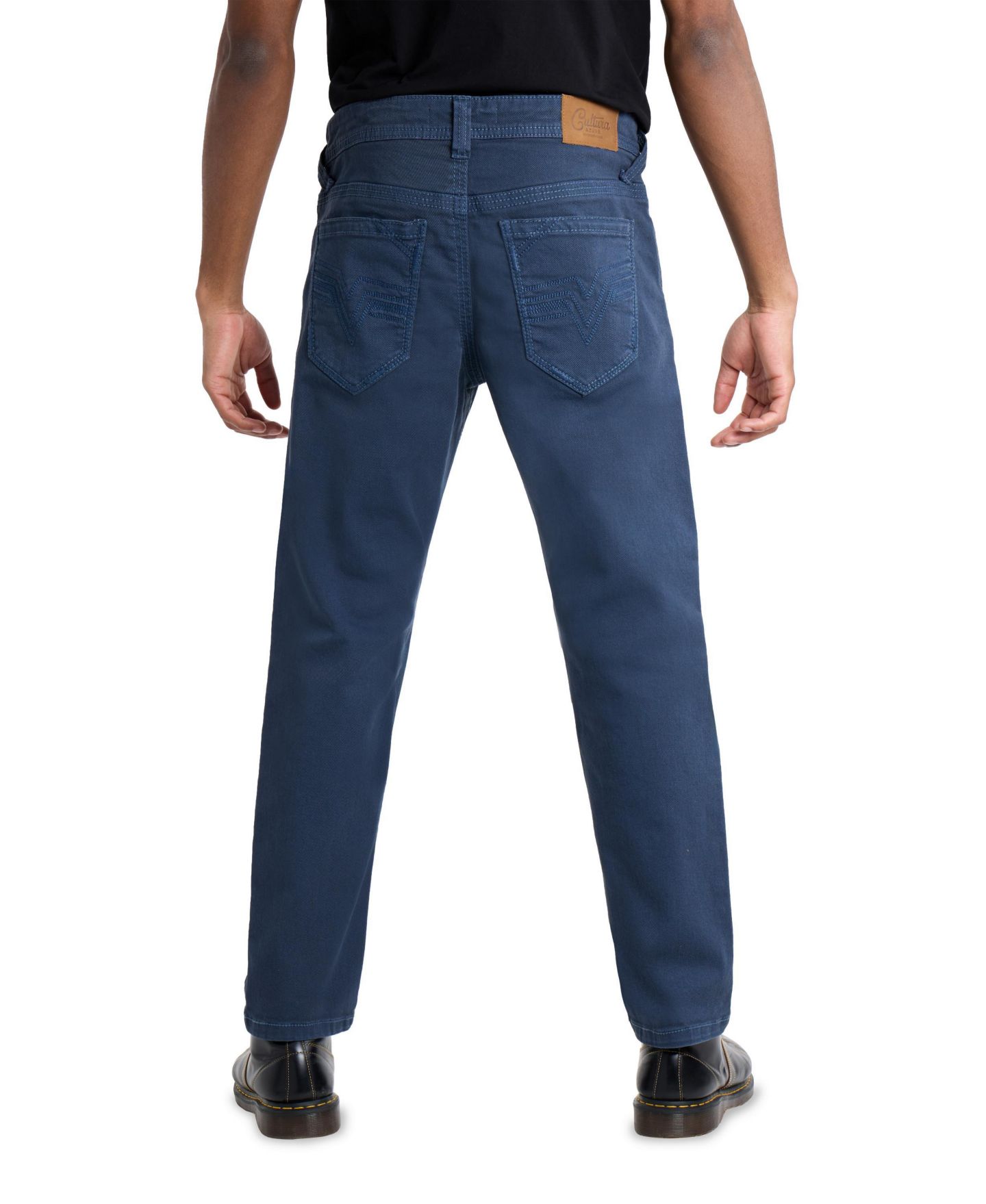 Мужские джинсы CULTURA Saddle Stitch Color Denim Jeans, цвет: Синий — фото 2