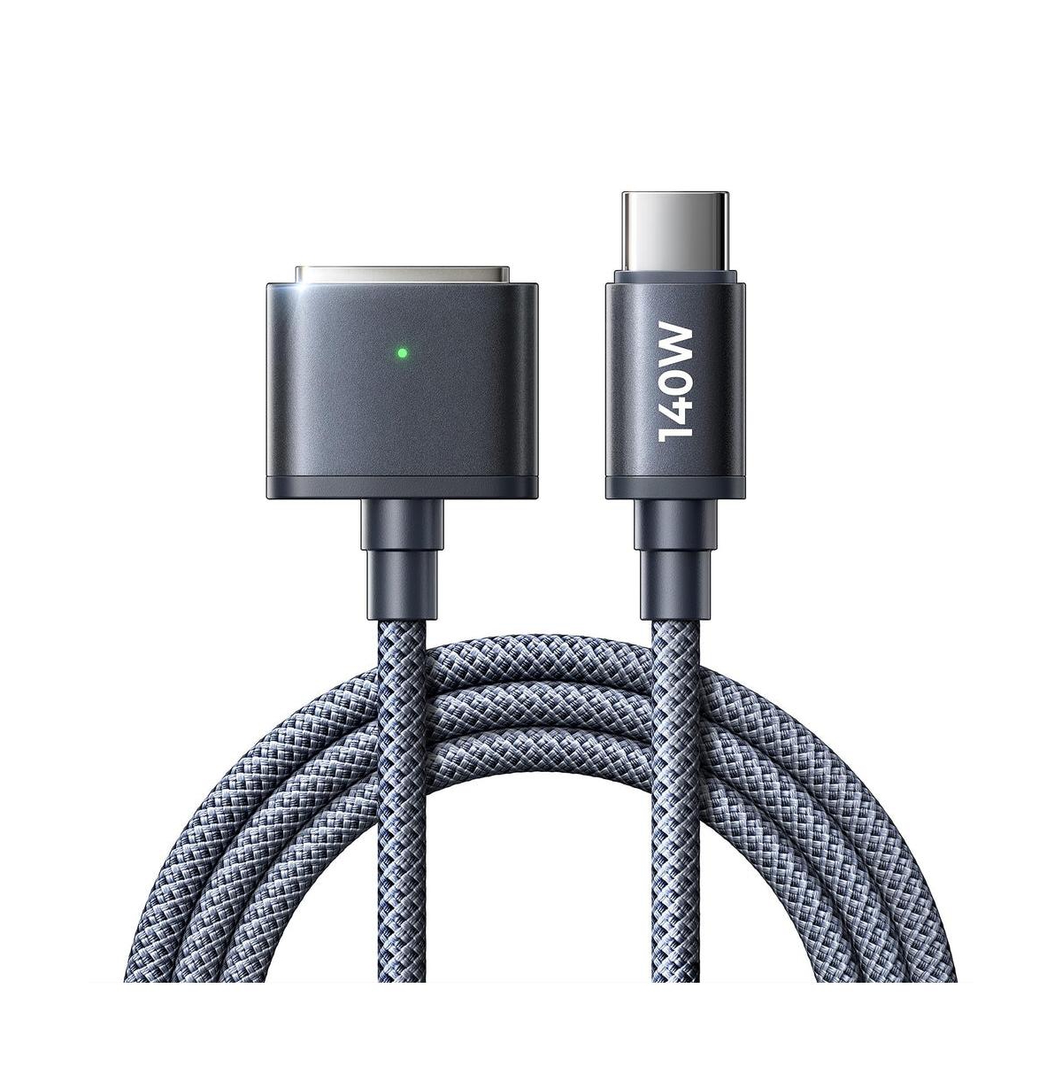 Lisen Usb-c to Magnetic 3 Braided Charging Cable for MacBook Pro and Air - Dark Blue