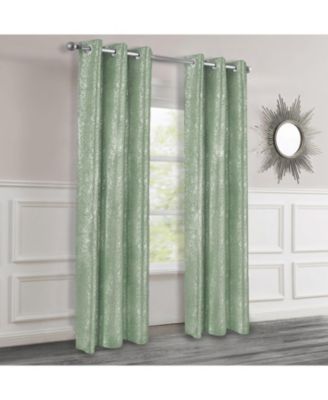 2-Pack Artisinal 100% Blackout Thermal Insulated Noise Reducing Metallic Grommet Curtain Panel Pair with 3D Lurex