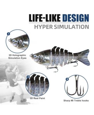 Fishing Lures Multi Jointed Swimbaits Slow Sinking