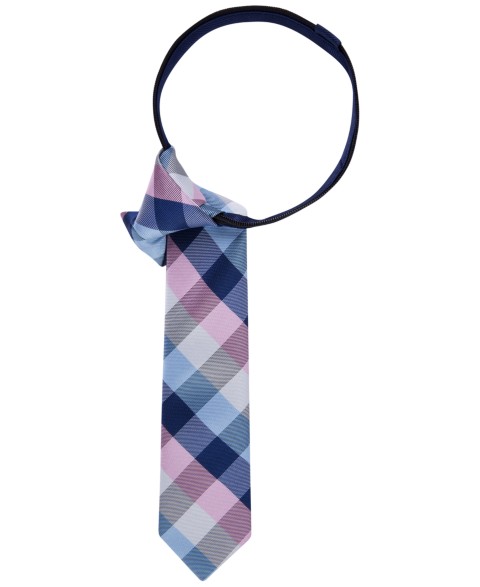 Детские Tommy Hilfiger Big Boys All-Over Buffalo Grid Zipper Tie