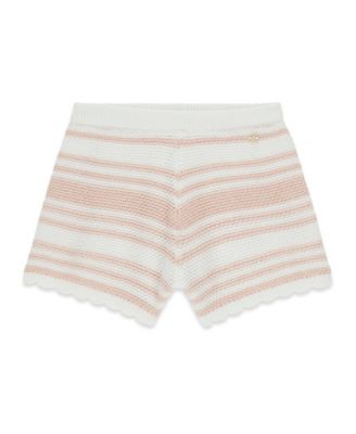Girls' 7-16 Crochet Pull-On Shorts