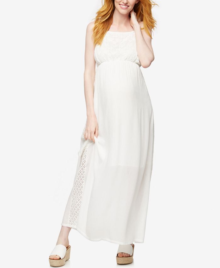 A Pea in the Pod Maternity LaceTrim Maxi Dress Macy's