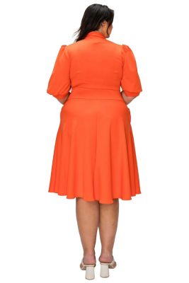 Orange Plus Size Dresses | Macy's