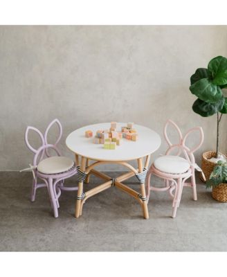Butterfly Handcrafted Rattan Kids Chair with cushion