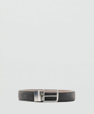 Men's Reversible Suede Leather Belt