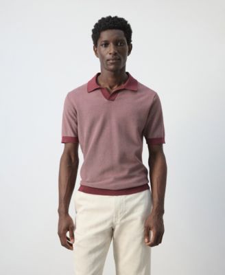 Men's Combined Knit Polo Shirt