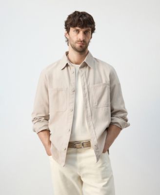 Men's Pockets Overshirt