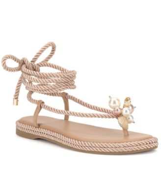 Women's Marva Rope Lace-Up Flat Sandals