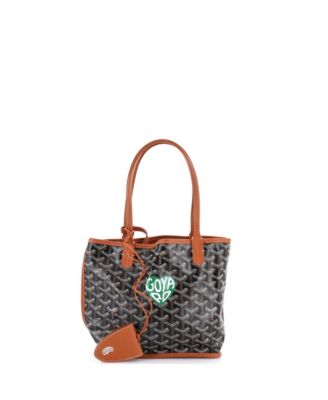 Mini Anjou Reversible Tote Printed Coated Canvas