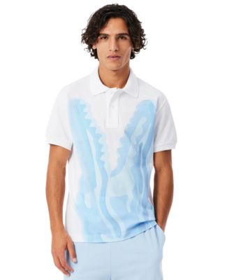 Men's Cotton Classic-Fit Printed Pique Polo Shirt