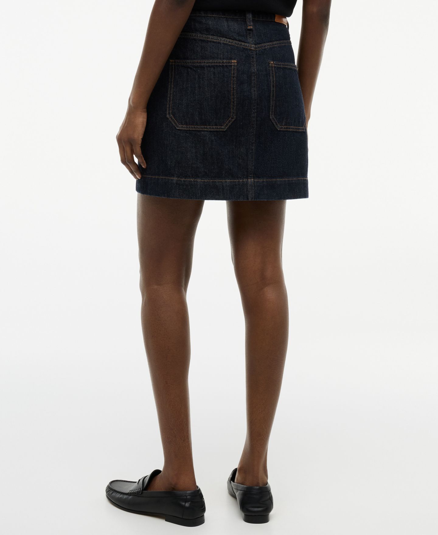 Женские юбки Tommy Hilfiger Cotton Denim High-Rise Miniskirt, цвет: Rinse — фото 6