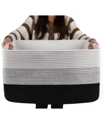 Large Woven Storage Basket with Handle Gift Basket
