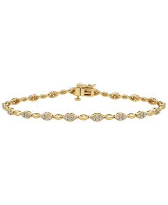 Diamond Bracelet (1 ct. t.w.) in 10k Yellow Gold