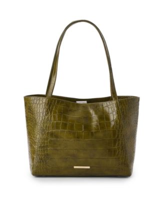 Mona Alba Large Leather Tote Handbag