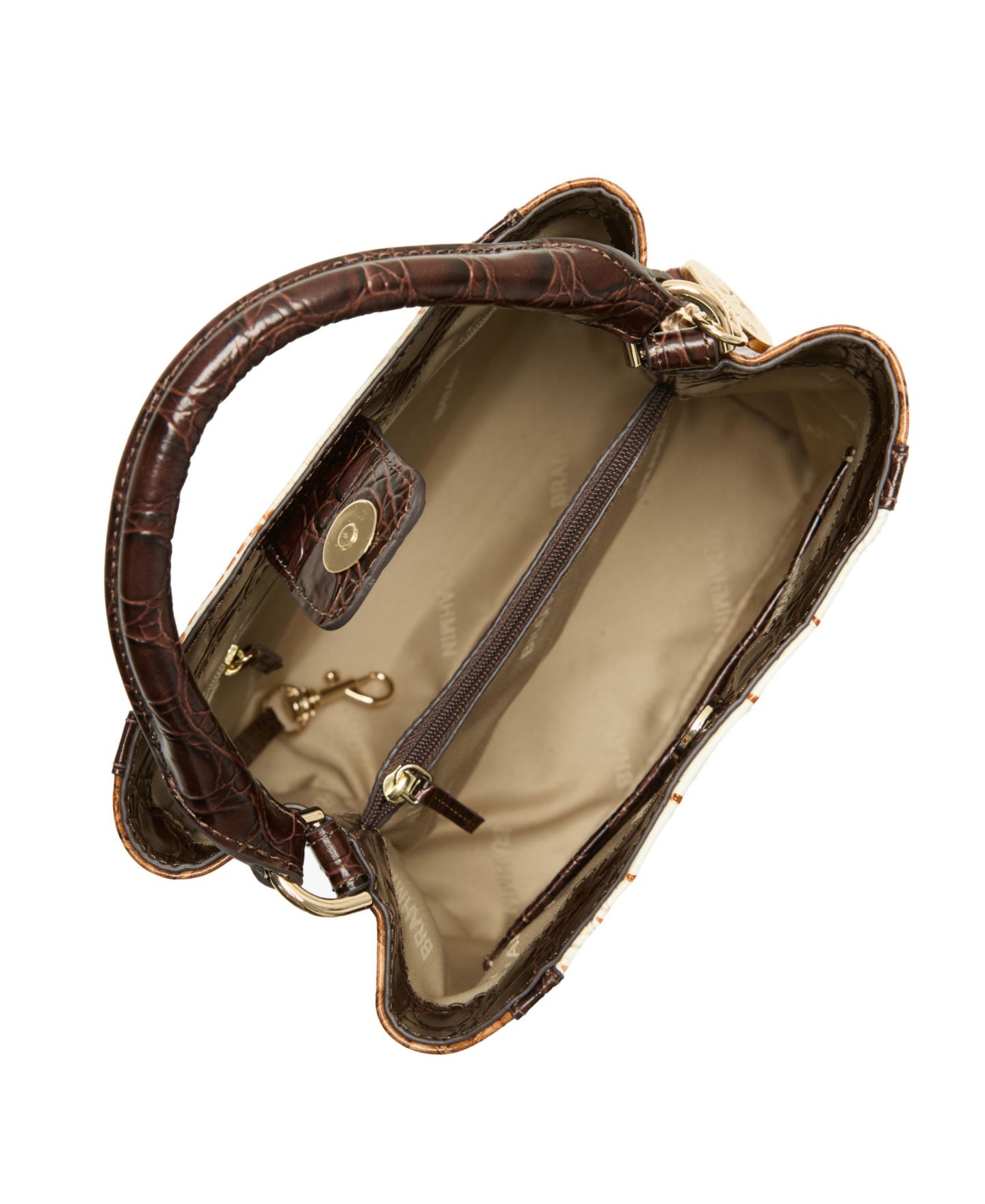 Женская мини-сумка кроссбоди Brahmin Amelia из кожи, цвет: Разноцветный — фото 4