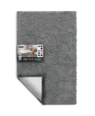 Ultra Soft Non-Slip Chenille Bath Rug - Quick Dry, Machine Washable - Large 26"x44"