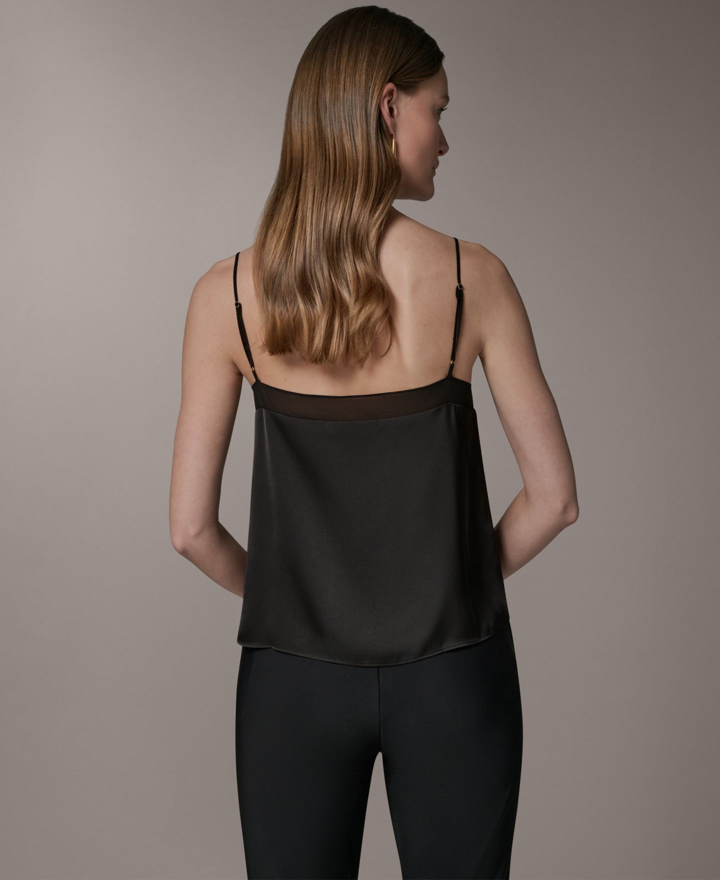 Женский топ Donna Karan New York с кружевной отделкой без рукавов, цвет: Чёрный — фото 5
