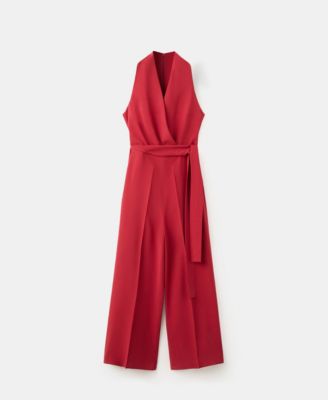 Women's Belt Long Jumpsuit