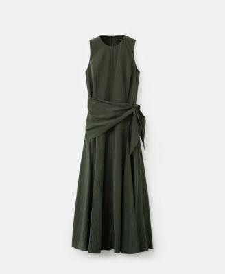 Women's Scarf Detail Lyocell Dress