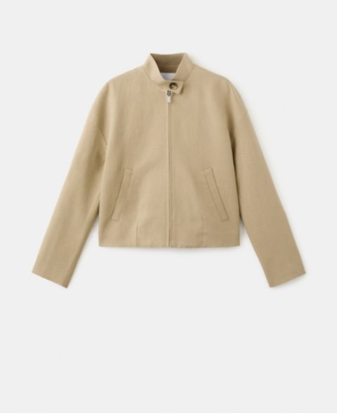 Женские куртки MANGO Women's Band Collar Linen Jacket