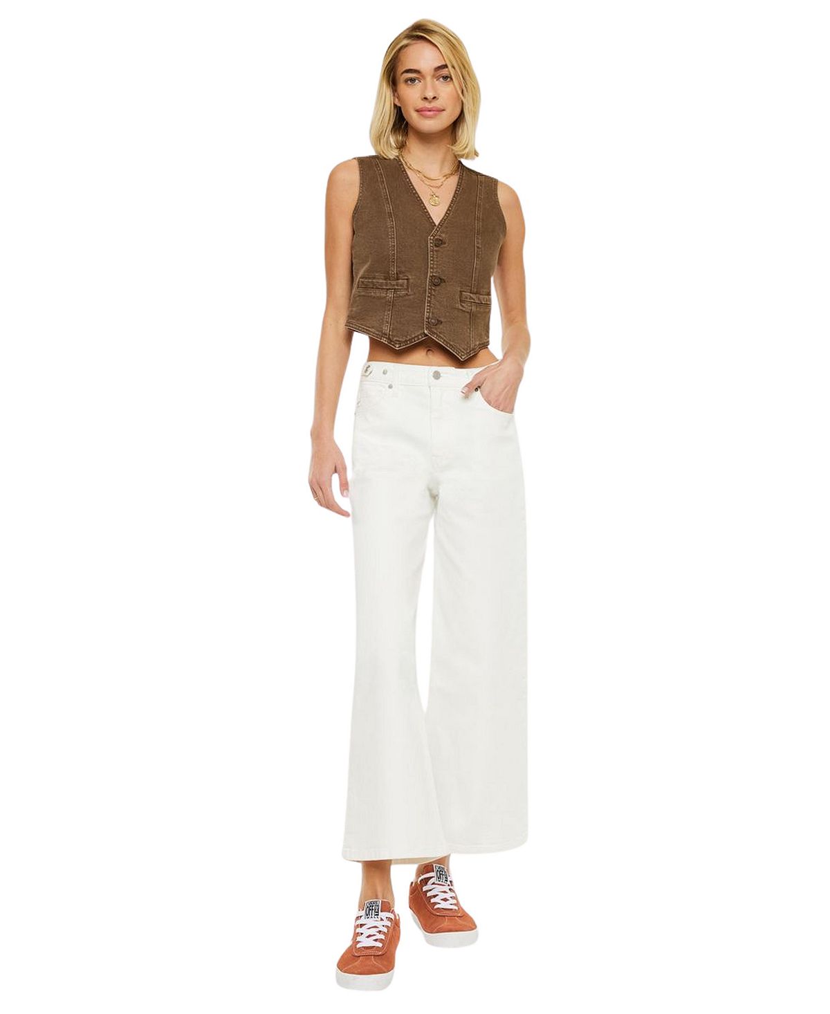 KanCan Women's Calla Ultra High Rise Crop Jeans view 2 — MAYCSS fashion products