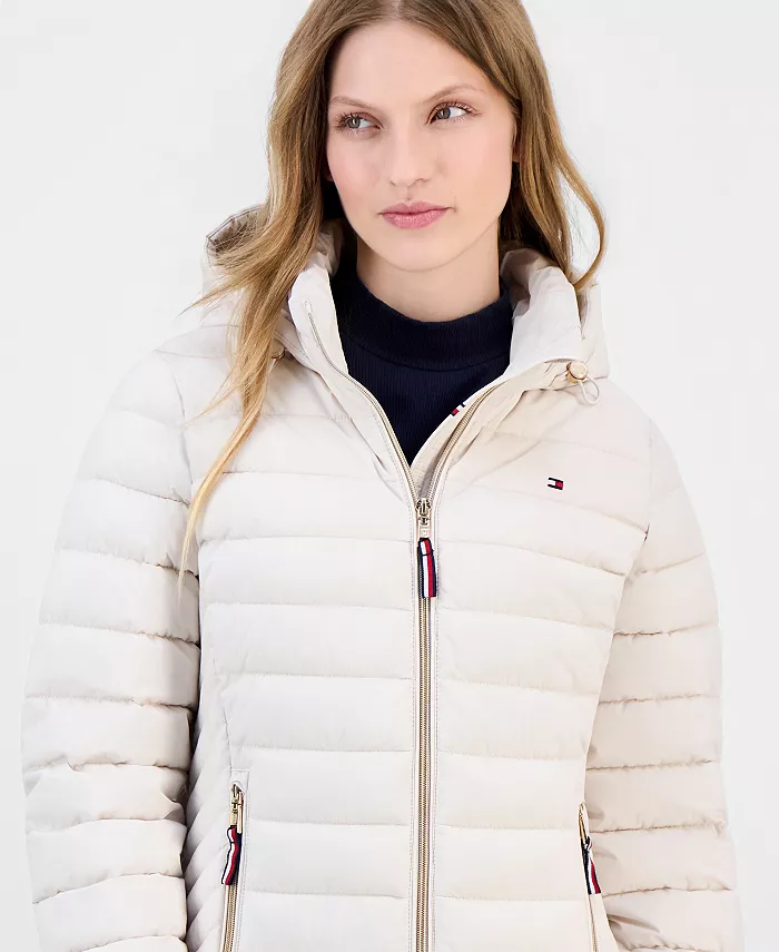 Women's Hooded Packable Puffer Coat, Created for Macy's - thumbnail 10