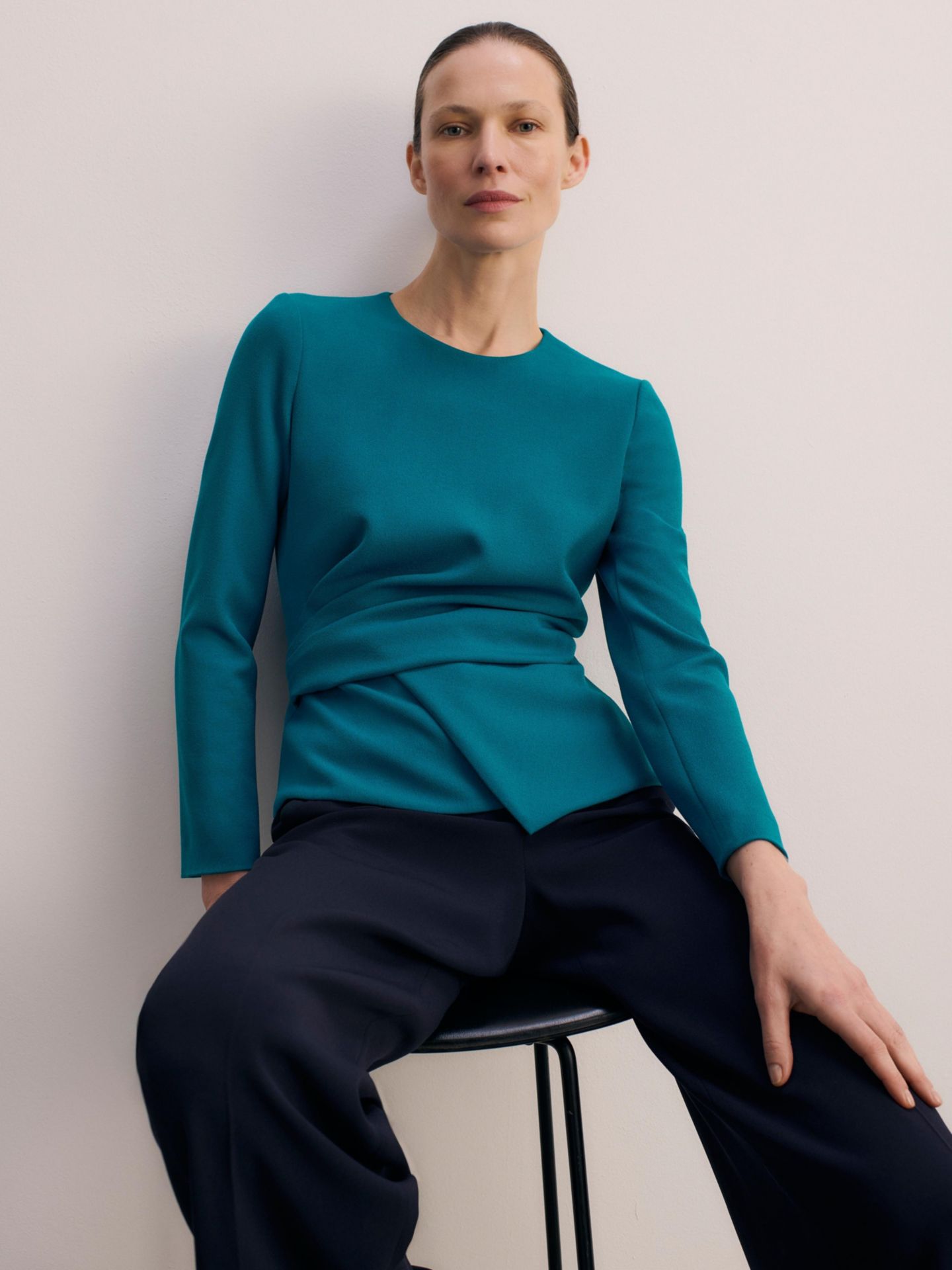 Женский топ The Fold Malone Woven, цвет: Синий — фото 6