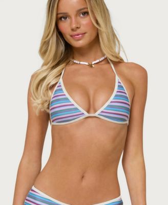 Women's Carlota Striped Triangle Bikini Top