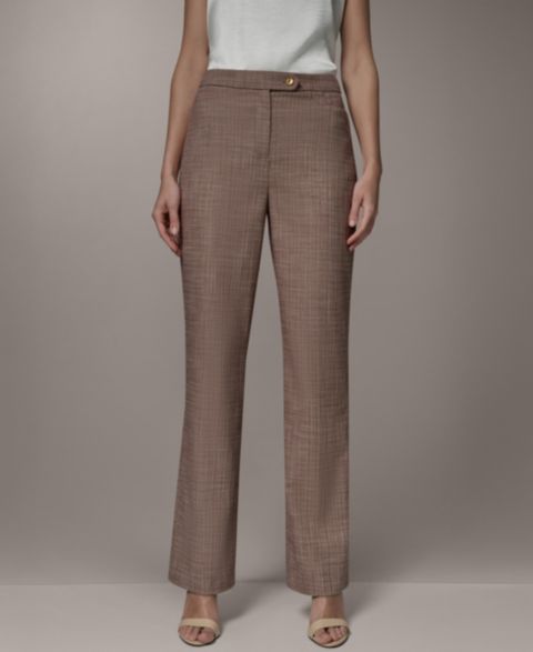 Женские брюки Donna Karan New York Mid-Rise Straight-Leg, цвет: Разноцветный