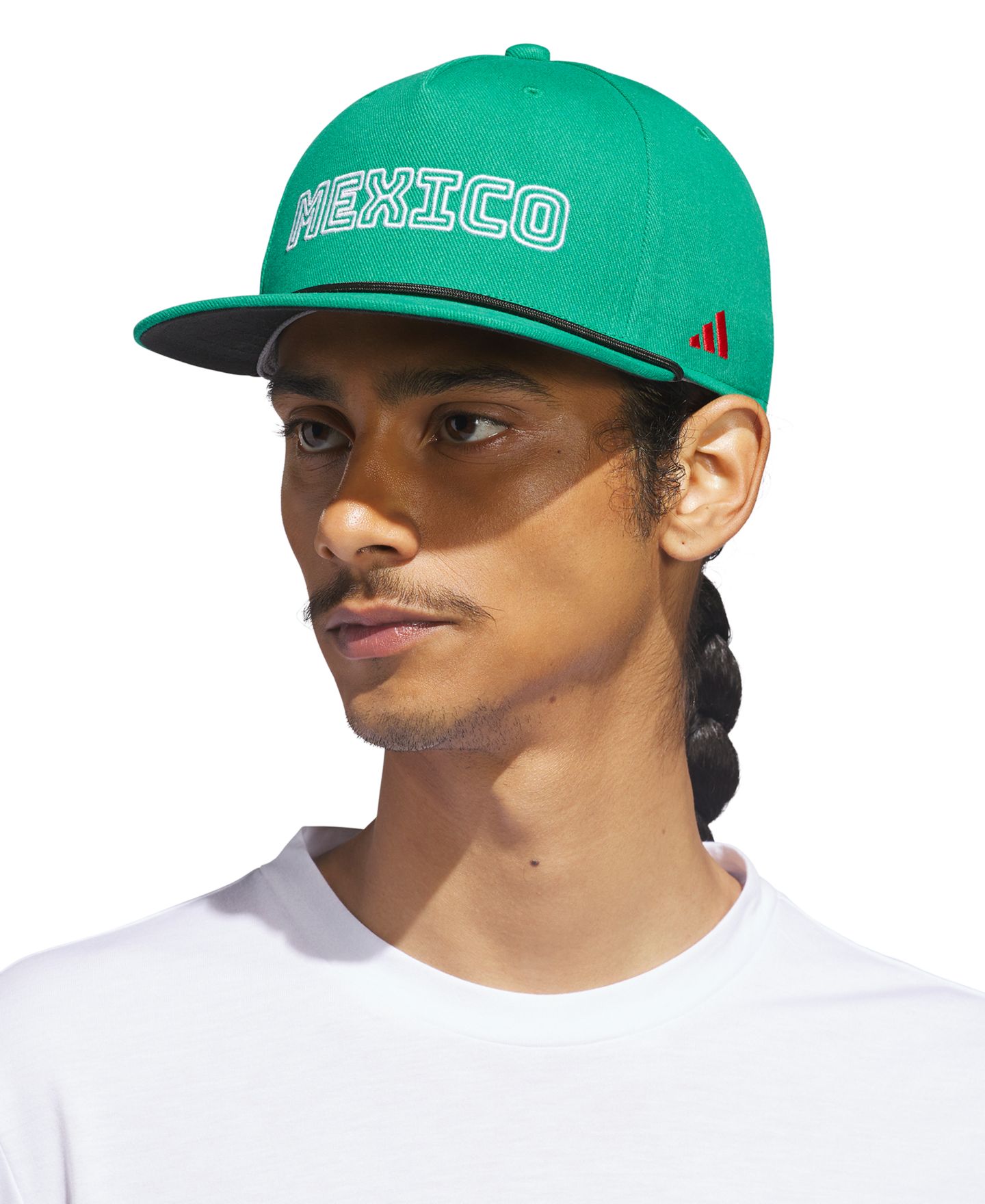 Мужская кепка adidas Mexico Five-Panel, цвет: Насыщенный зелёный — фото 1
