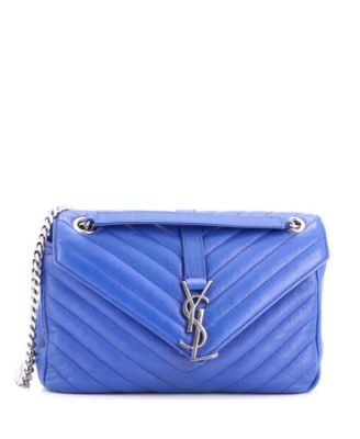 Medium Classic Monogram Slouchy Envelope Satchel Matelasse Chevron Leather