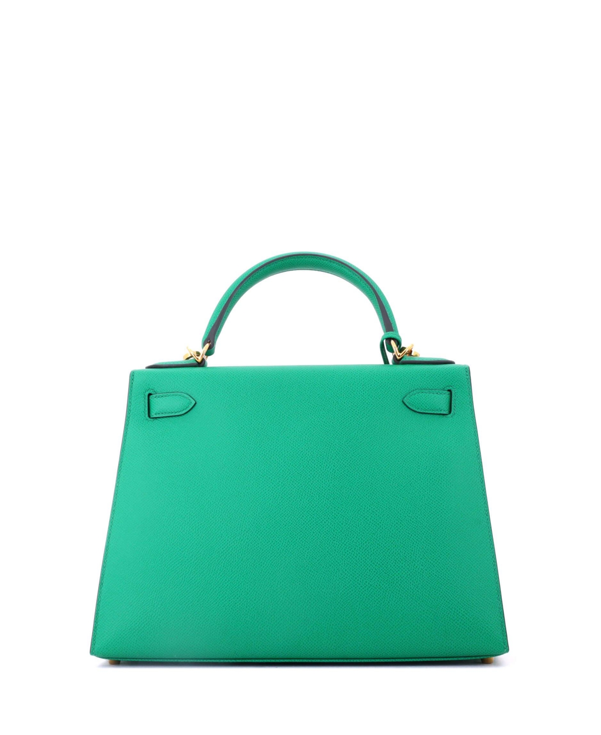 Pre-Owned HERMES Kelly 28 Handbag Green Epsom with Gold Hardware