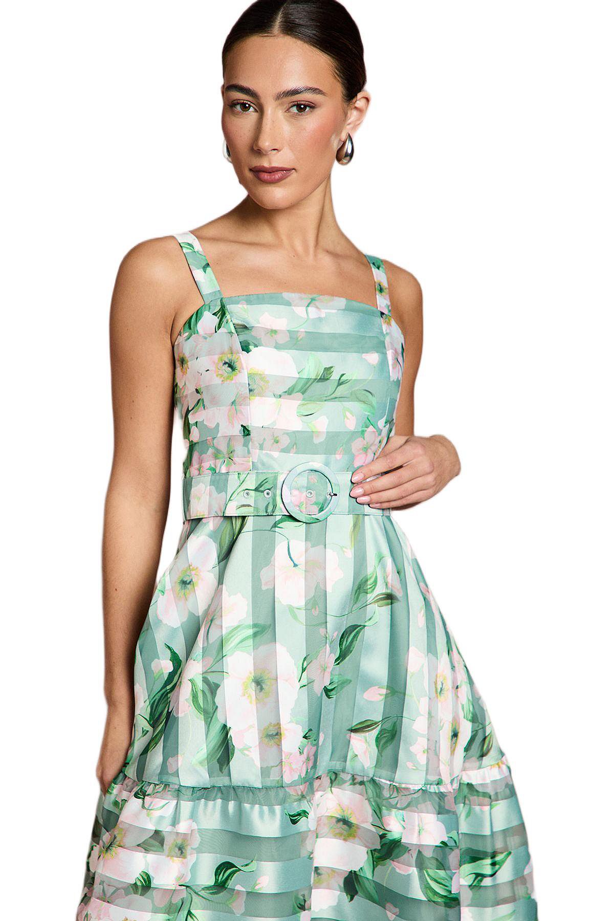 Coast Women's Burnout Organza Midi Dress view 2 — MAYCSS fashion products