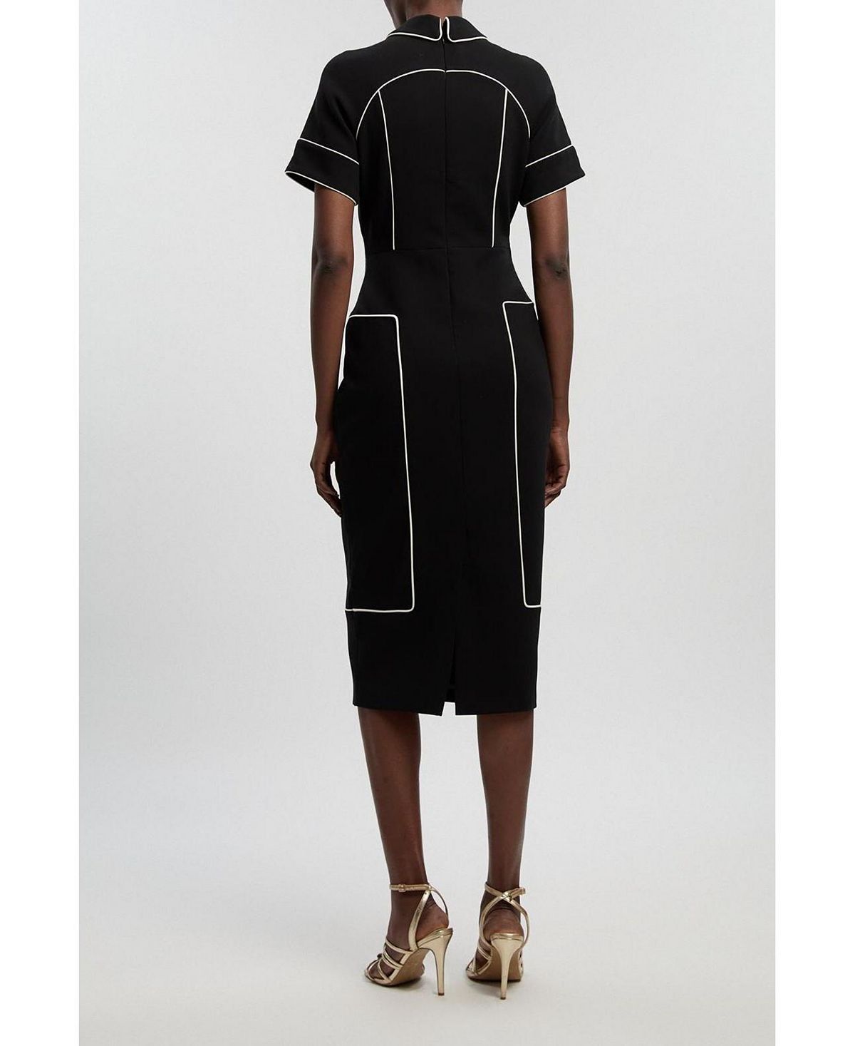 Karen Millen Women's Compact Stretch Pencil Midi Dress view 6 — MAYCSS fashion products