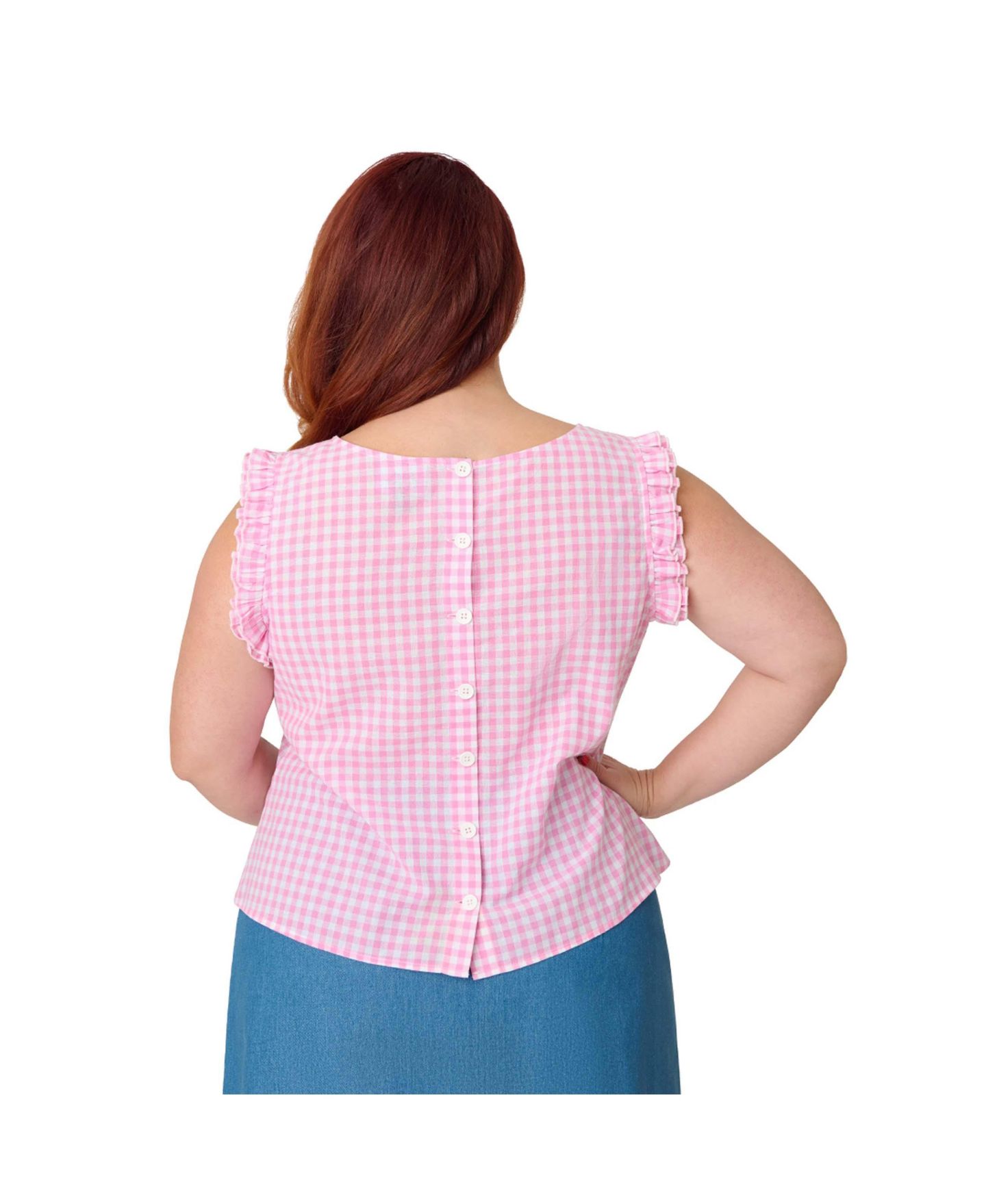 Женская блузка Smak Parlour Plus Size 1960s Ruffle Cotton — фото 2