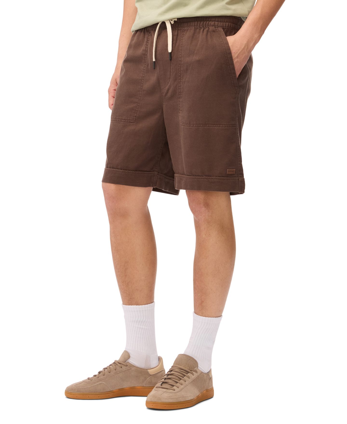 Мужские шорты Buffalo David Bitton Twill Drawstring Shorts 9", цвет: Bracken — фото 2