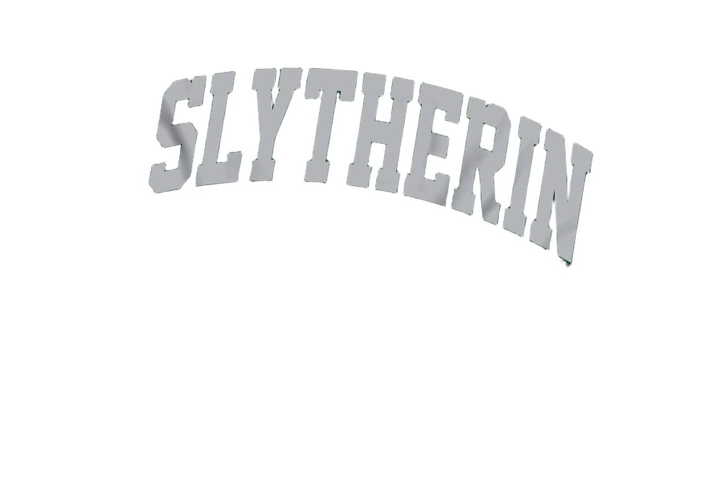 Мужская футболка Harry Potter Slytherin Arched, цвет: Тёмно-зелёный — фото 2