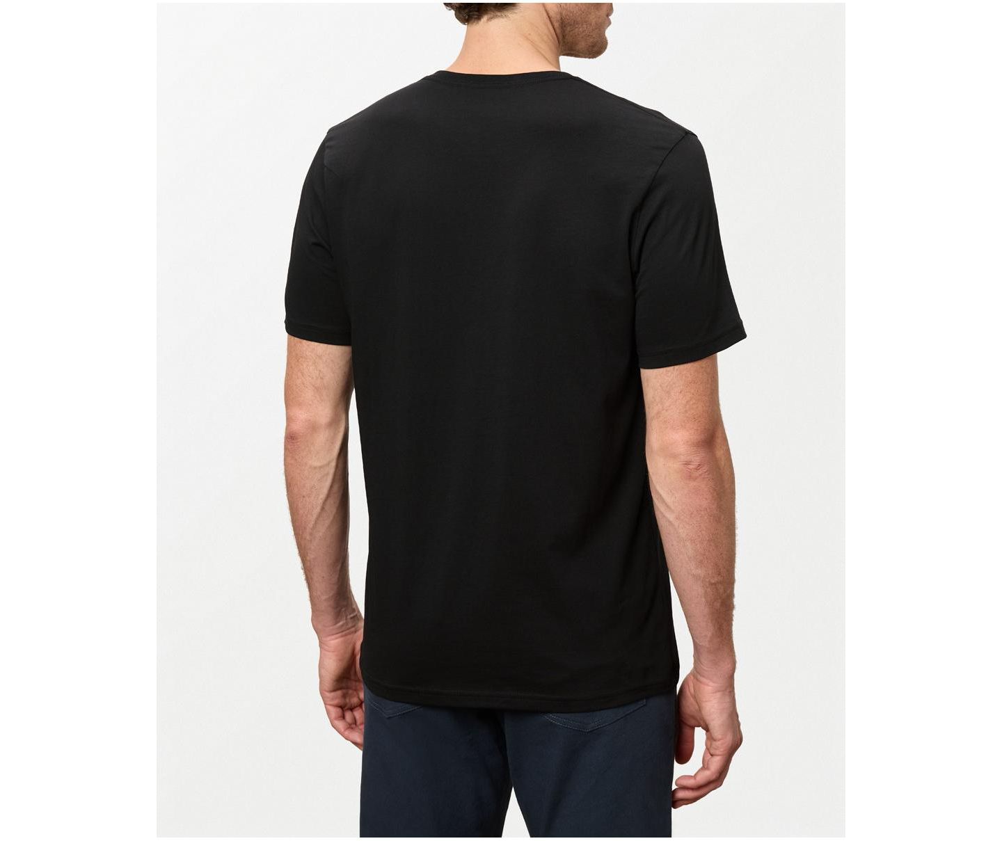 Мужская футболка Pact Organic Cotton Essential V-Neck, цвет: Чёрный — фото 4