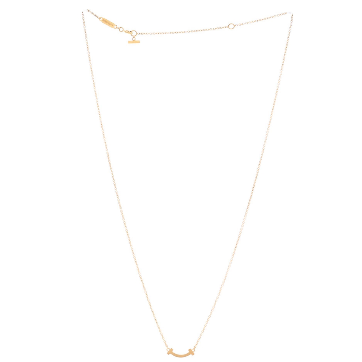 Pre-Owned Tiffany & Co T Smile Pendant Necklace