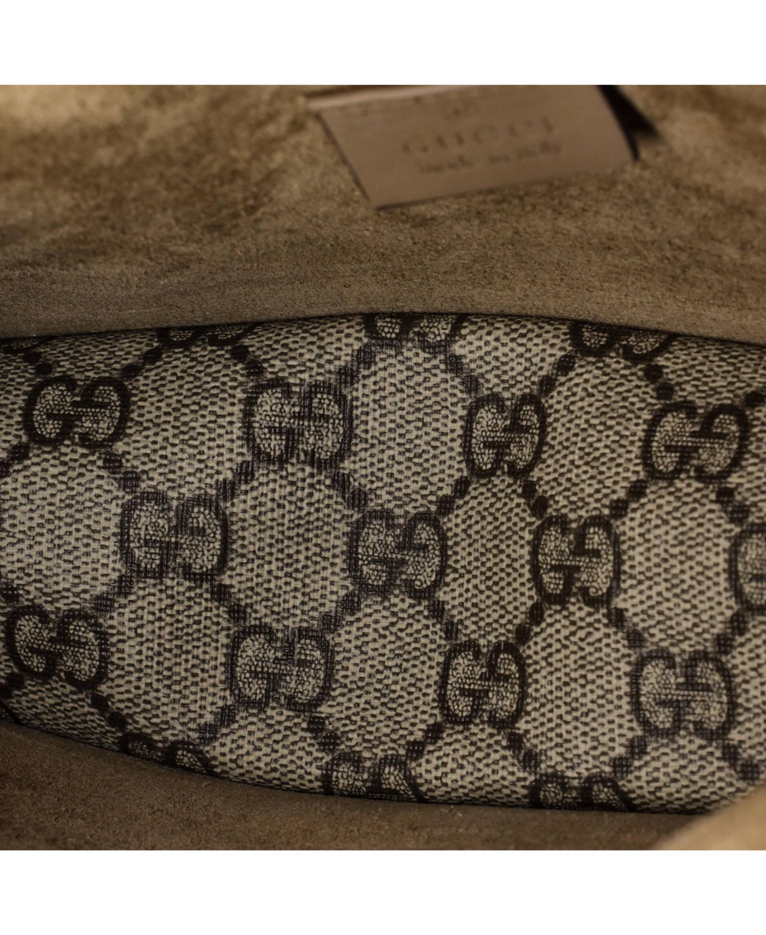 Small Dionysus Bag GG Coated Canvas with Crystal Embellished Metal