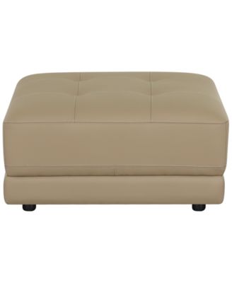 Versa 33" Leather Square Ottoman