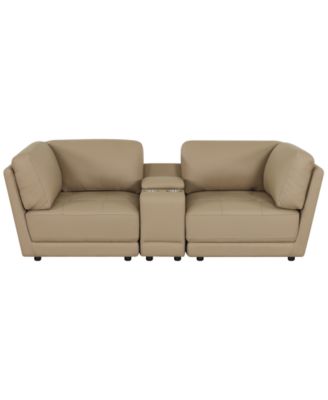 Versa 3-Piece Leather Console Sofa